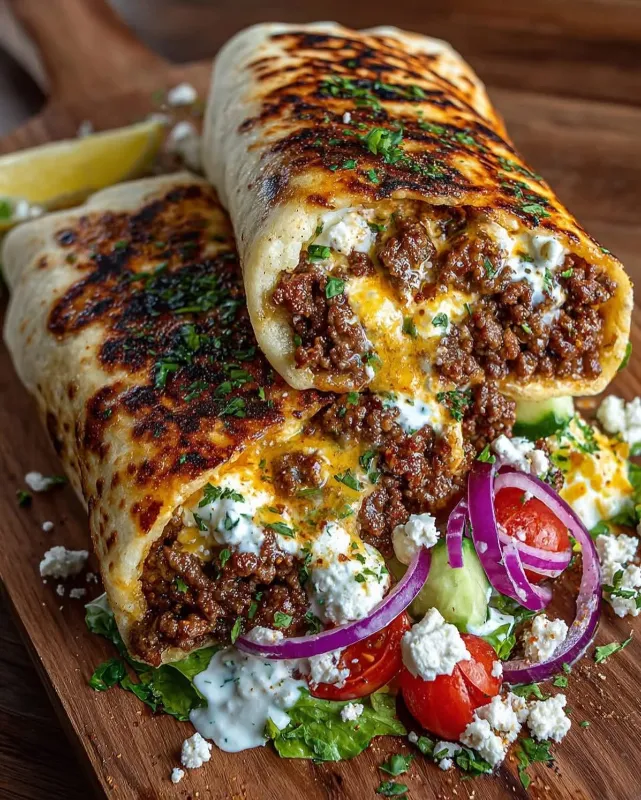 Beef and Bean Burritos
