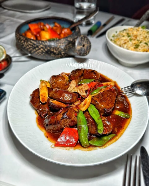 Beef Tenderloin Medallions with Red Wine Sauce