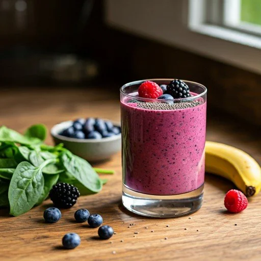 Berry and Spinach Smoothie Bowl