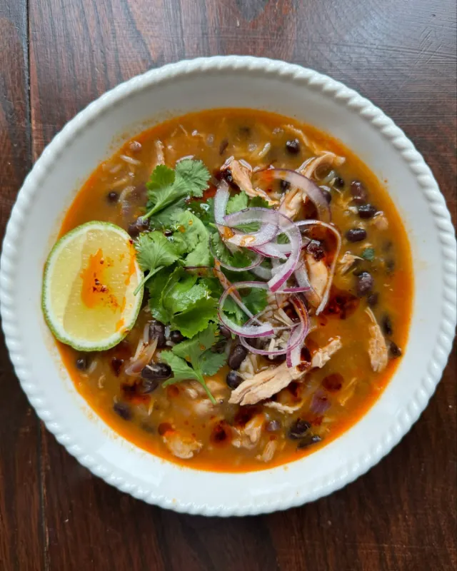 Black Bean and Chicken Soup