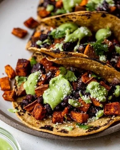 Black Bean and Sweet Potato Tacos