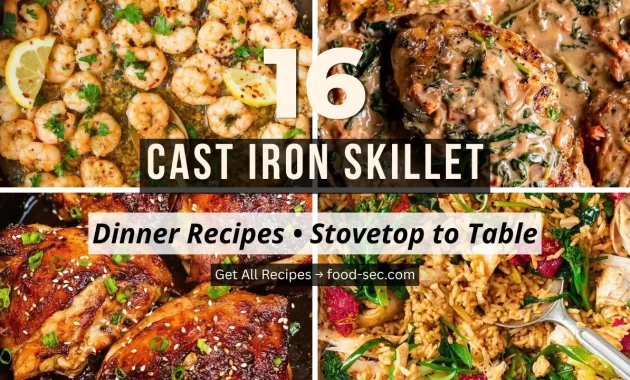 16 Cast Iron Skillet Dinner Recipes That Go From Stovetop to Table