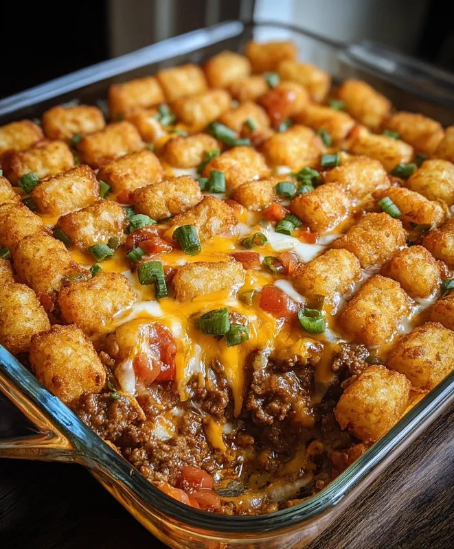 Cheesy Tater Tot Casserole