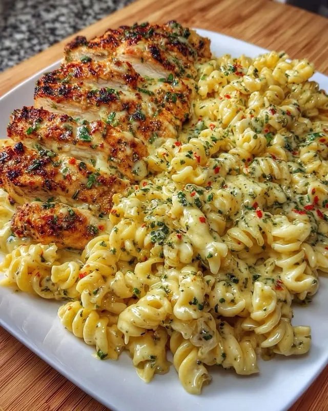 Chicken Alfredo with Broccoli