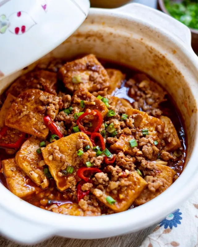 Clay Pot Tofu with Black Bean Sauce