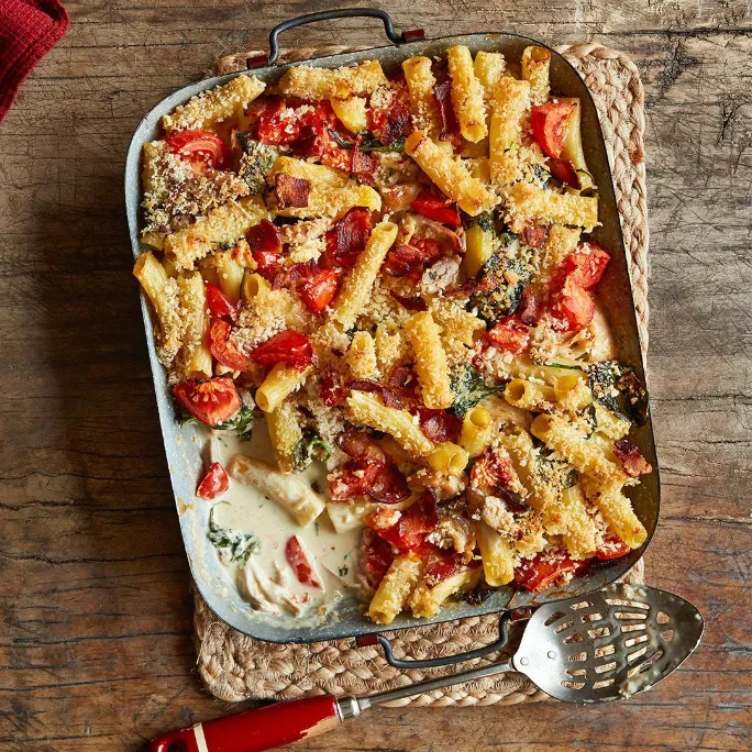 Creamy Chicken Alfredo Bake Creamy Chicken Alfredo Bake