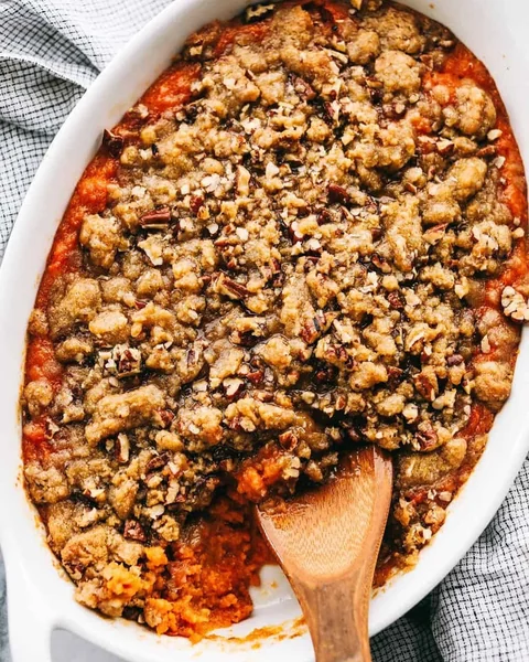 Creamy Mashed Sweet Potato Bowl with Soft Lentils