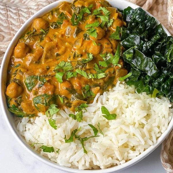 Curry Chickpea Rice Bowl