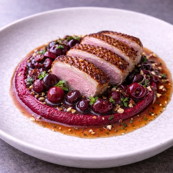 Duck Breast with Cherry Sauce