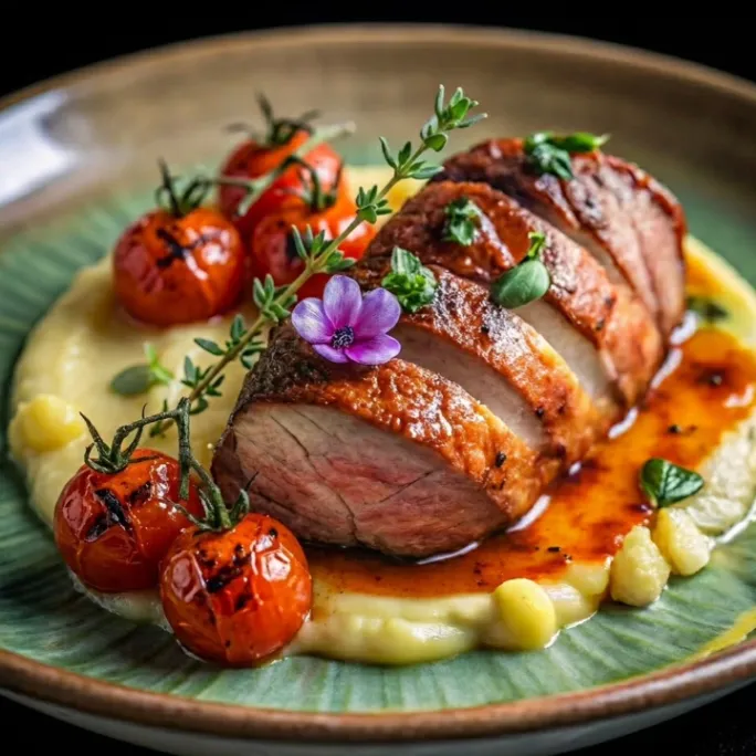 Duck Breast with Cherry Sauce