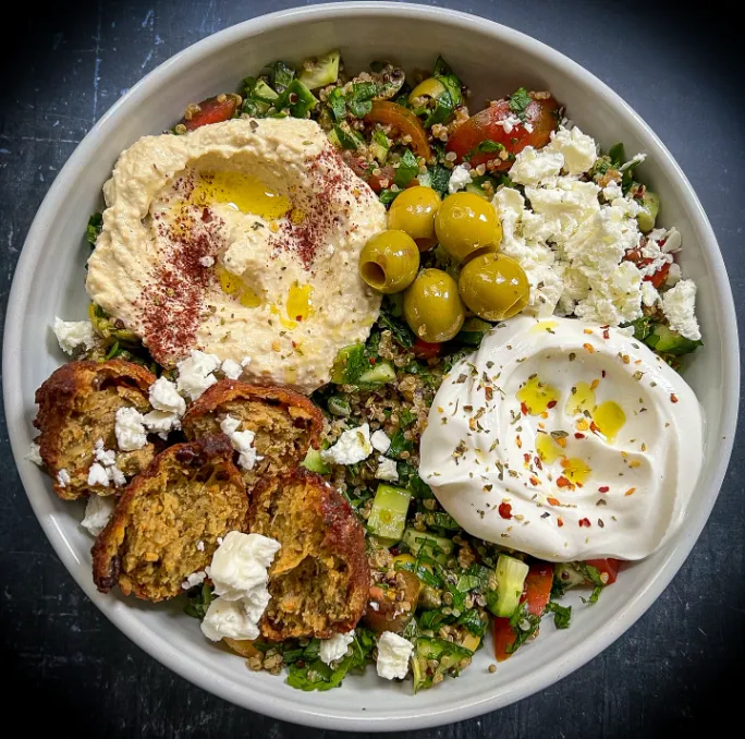 Easy Falafel Dinner Plate