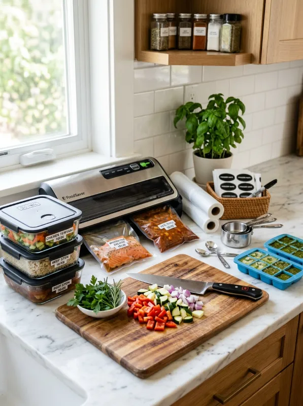 Equipment and Tools Elevating Home Freezer Meal Prep