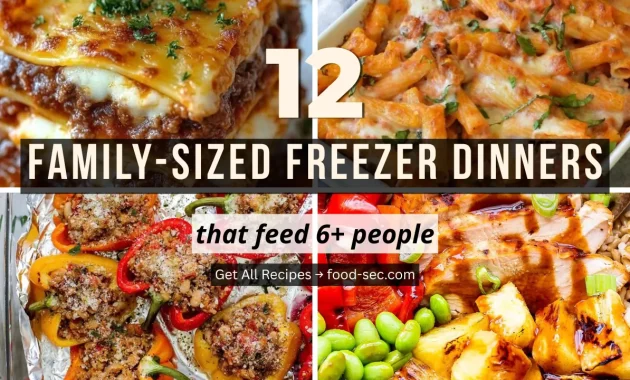 12 Family-Sized Freezer Dinners That Feed 6 or More People