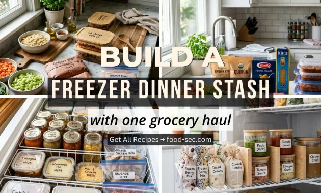 How to Build a Freezer Dinner Stash With One Grocery Haul