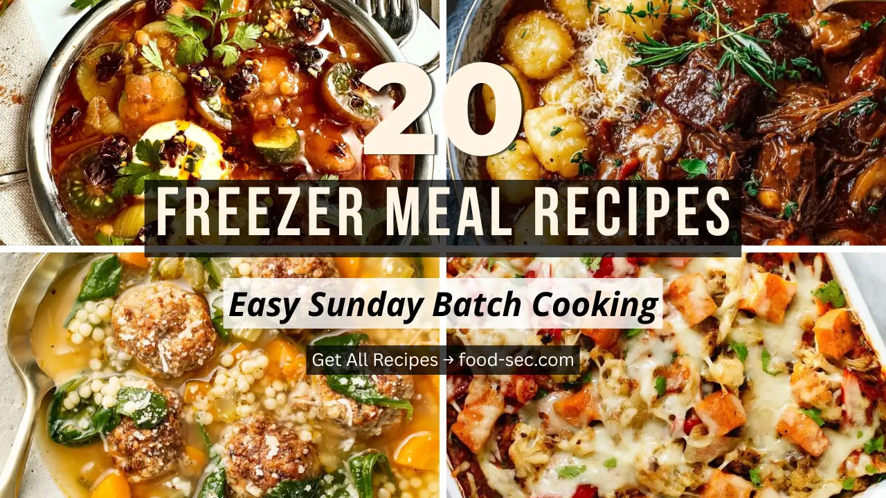 20 Freezer Meal Recipes for Easy Sunday Batch Cooking