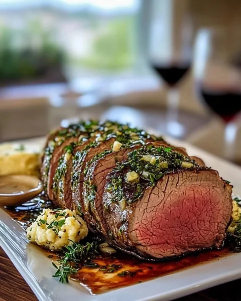 Garlic Butter Roast Beef