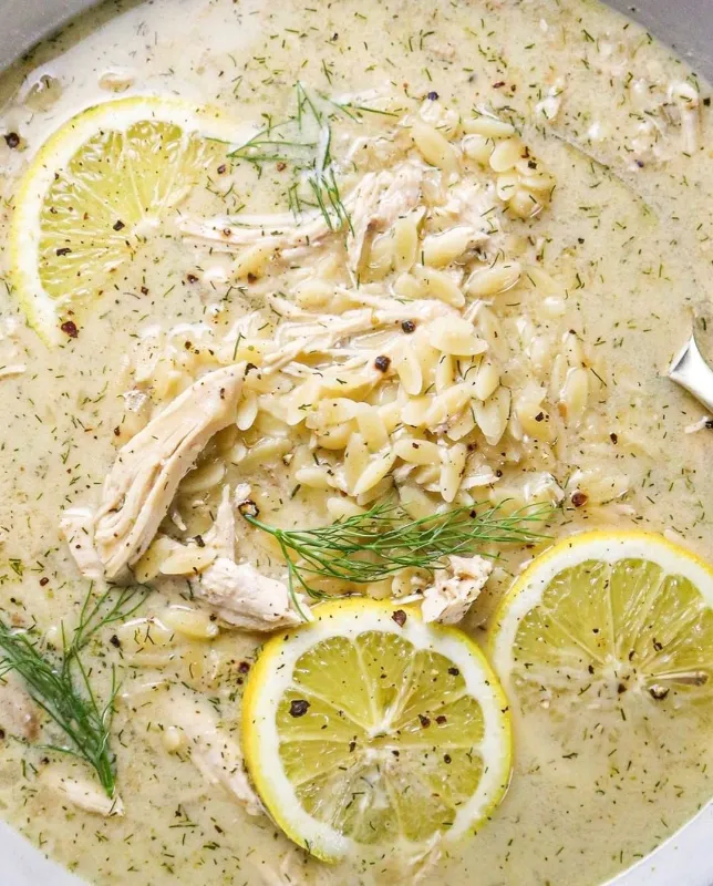 Greek Avgolemono Soup