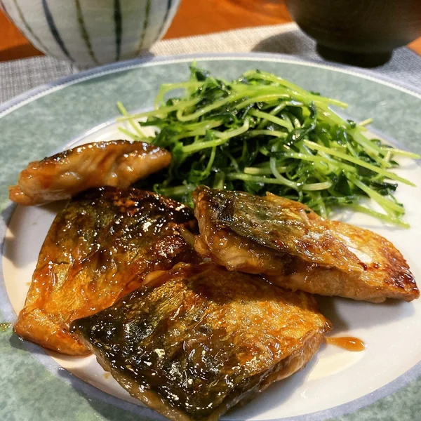 Grilled Mackerel with Herb Salad