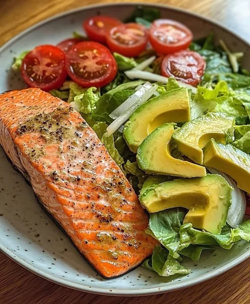 Grilled Salmon with Avocado Salsa