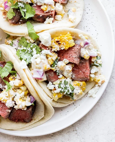 Grilled Steak Tacos with Chimichurri