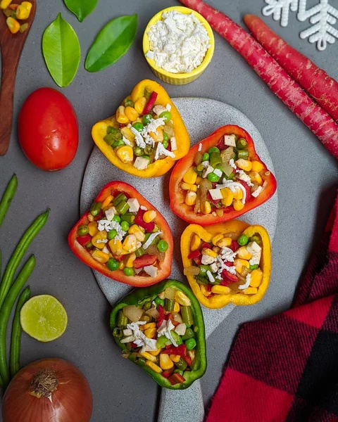 Grilled Stuffed Bell Peppers