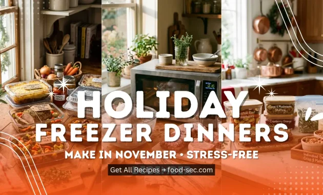 Holiday Freezer Dinners to Make in November for Stress-Free December