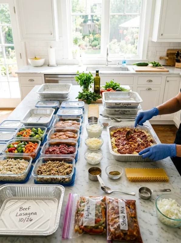 How to Build a Freezer Dinner Stash: The Assembly Day Process
