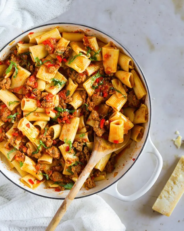 Italian Sausage and Peppers Pasta