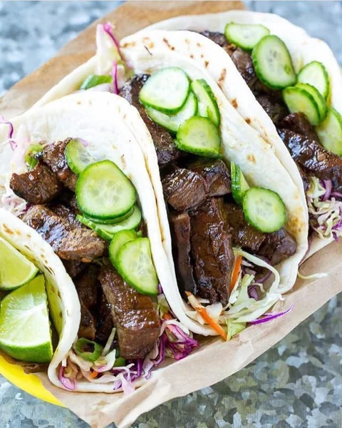 Korean BBQ Beef Tacos