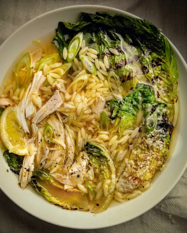 Lemon Chicken Orzo Soup