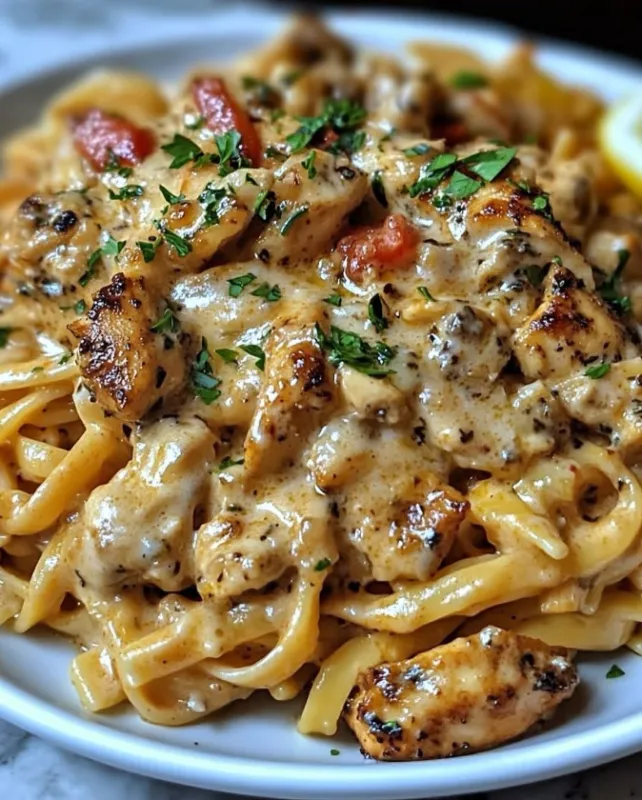 Lemon Garlic Chicken Pasta