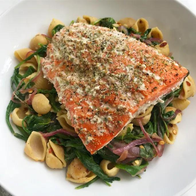 Lemon Herb Chickpea Pasta