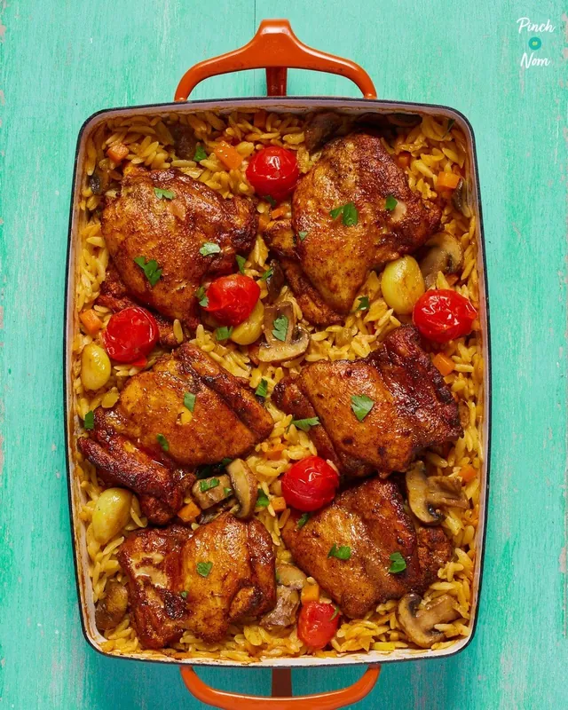 Mediterranean Chicken and Orzo Casserole Mediterranean Chicken and Orzo Casserole