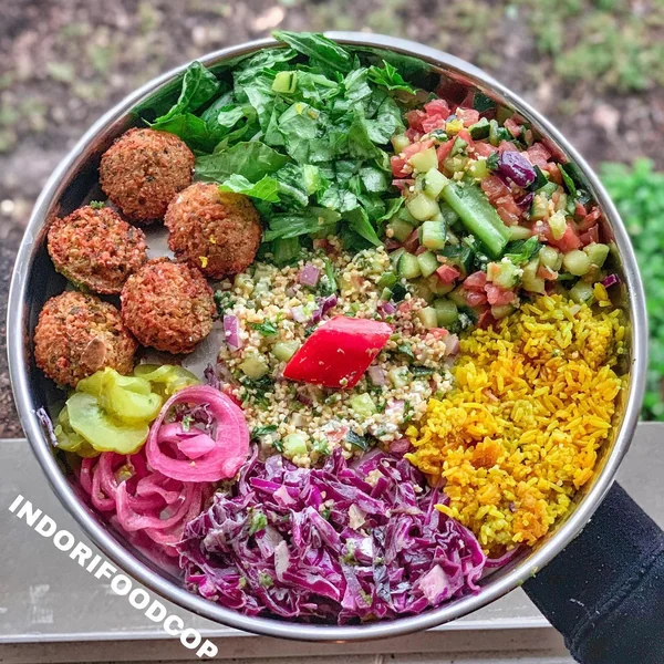 Mediterranean Falafel Rice Bowl