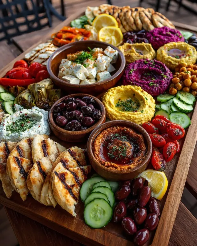 Mediterranean Mezze Spread