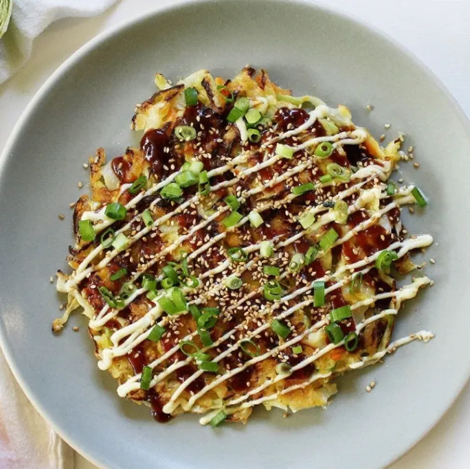 Okonomiyaki (Japanese Savory Pancake)