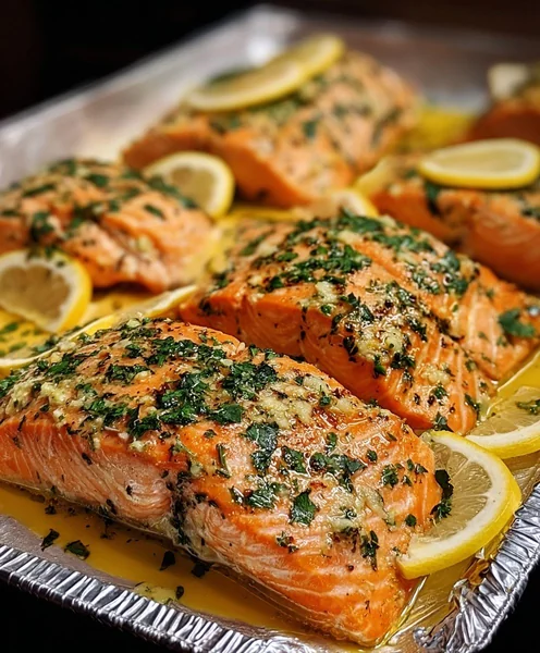 Pan Seared Salmon with Lemon Butter Sauce
