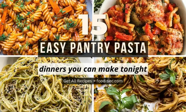 15 Easy Pantry Pasta Dinners With Ingredients You Have