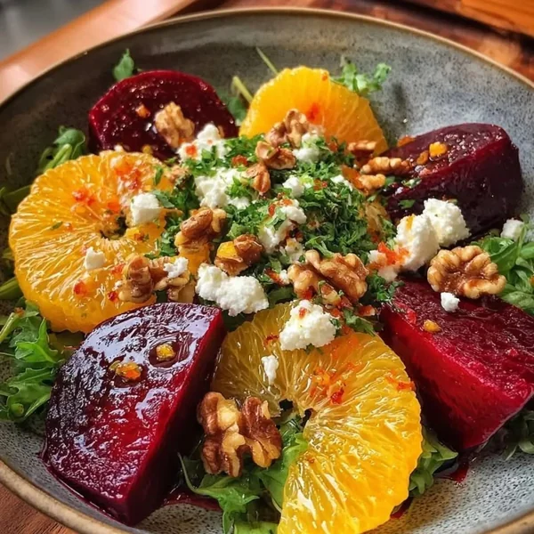 Roasted Beet and Goat Cheese Salad