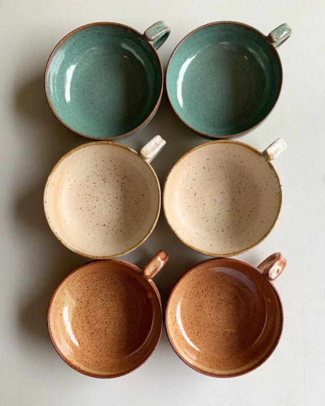 Rustic Stoneware Soup Bowls