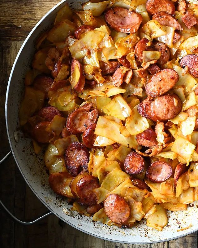Sausage and Cabbage Skillet
