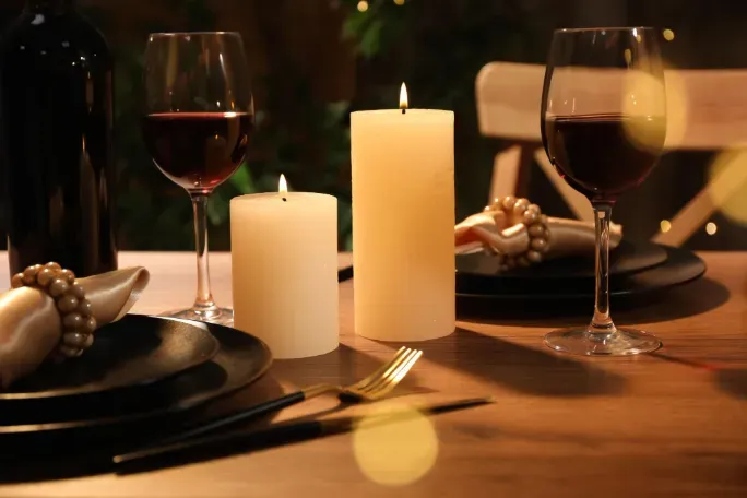 Setting the Complete Date Night Scene Beyond the Plate