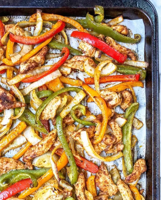 Sheet Pan Chicken Fajitas