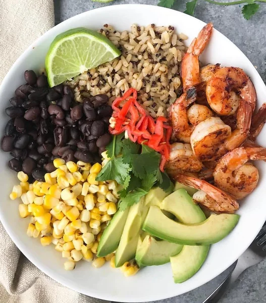 Shrimp Burrito Rice Bowl