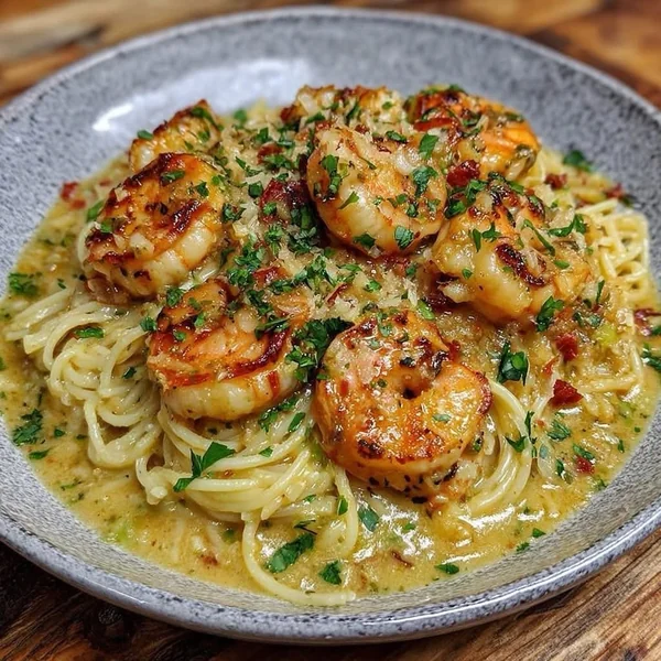 Shrimp Scampi with Angel Hair Pasta