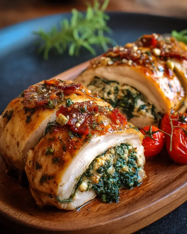 Spinach and Feta Stuffed Chicken