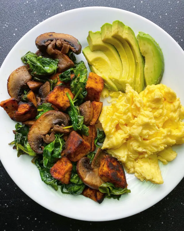 Sweet Potato Hash with Eggs