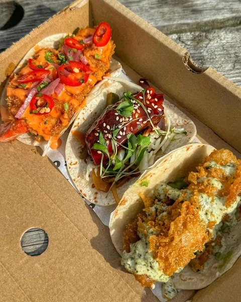 Teriyaki Salmon Tacos