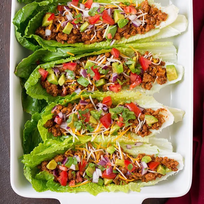 Turkey Taco Lettuce Wraps