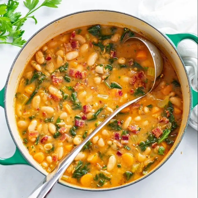 White Bean Soup with Kale